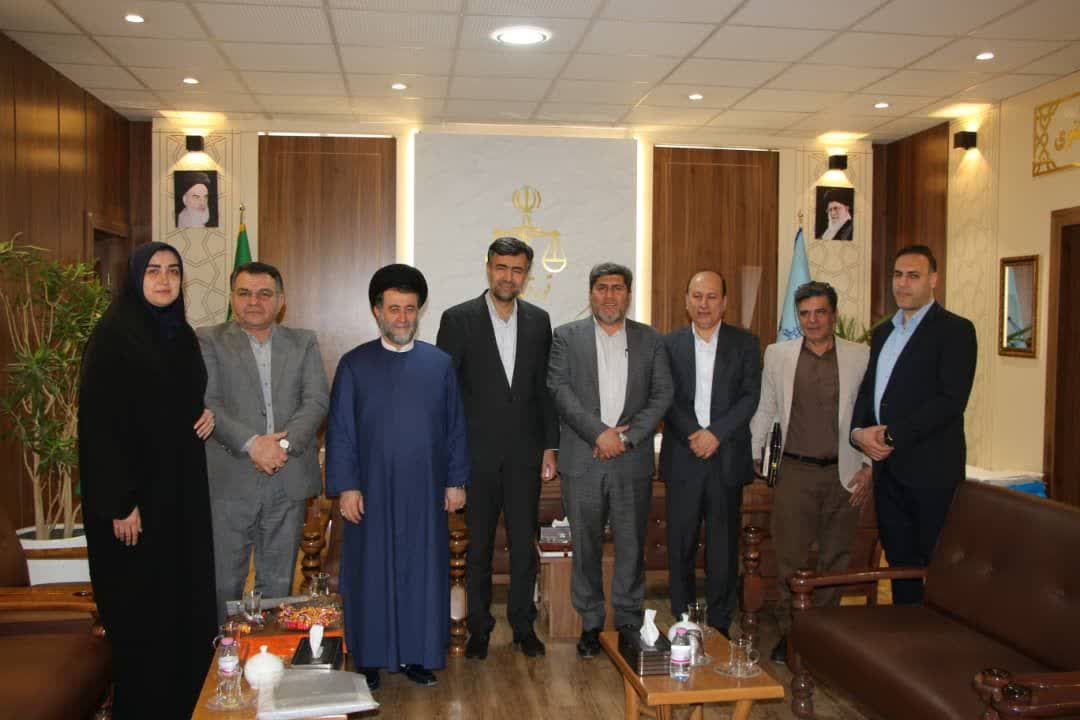 دیدار مدیرعامل و معاونان آب منطقه‌ای فارس با رئیس کل دادگستری استان